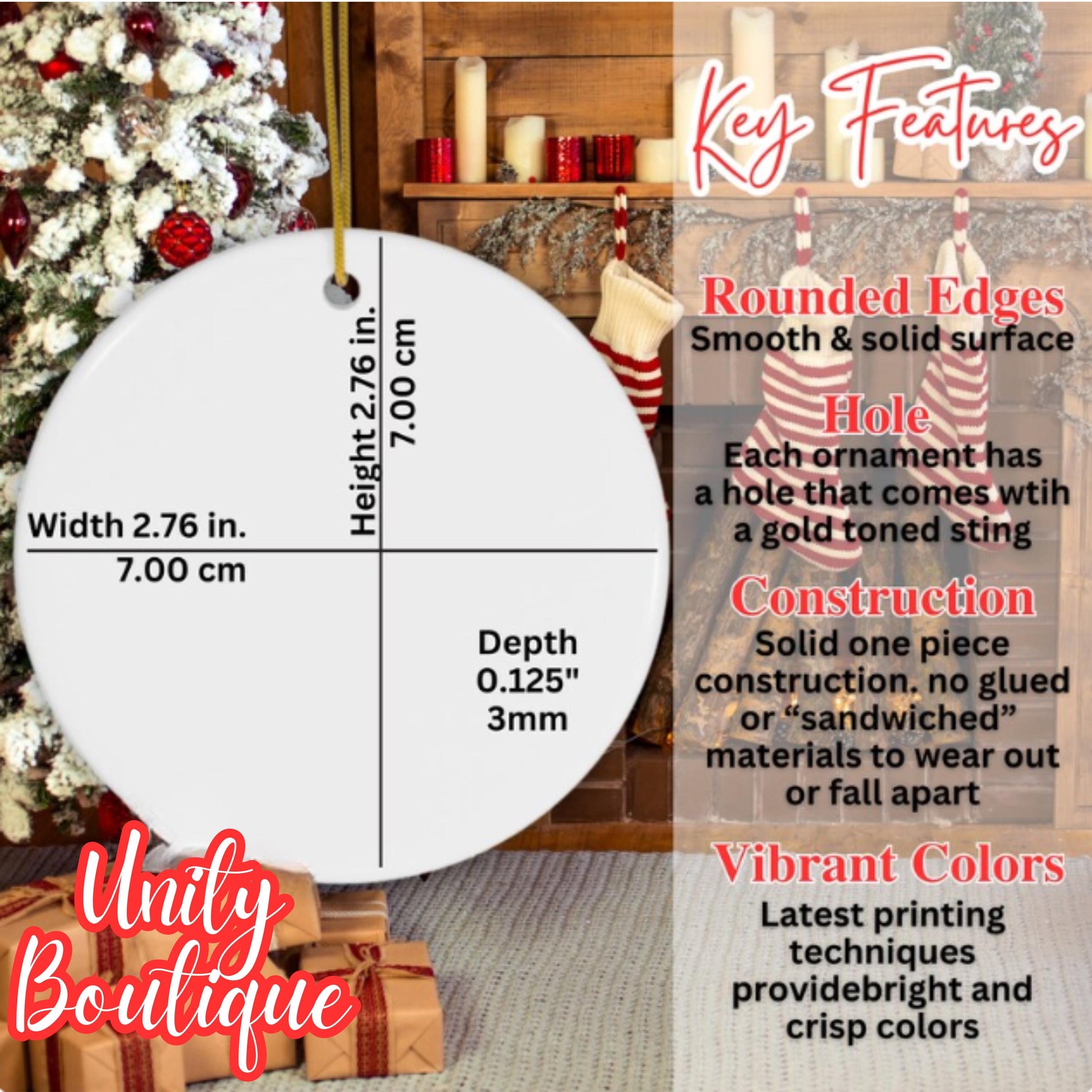 Personalized South Africa Christmas Ornament,