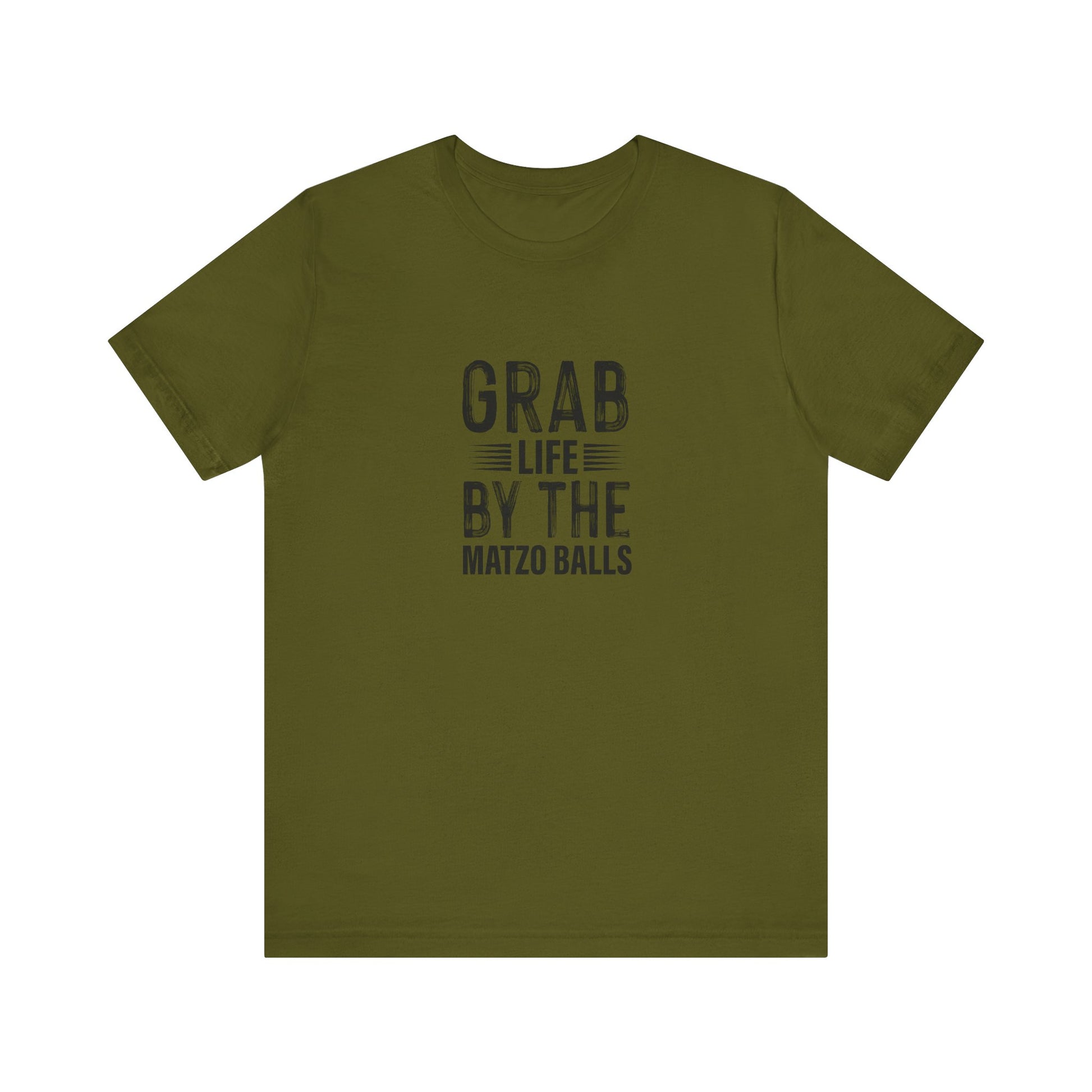Grab Life By The Matzo Balls, Unisex Jewish Shirt, Funny Jewish T-shirt, Passover, Hanukkah Gift, Jewish Humor, Shalom Gift, Hebrew Shirt