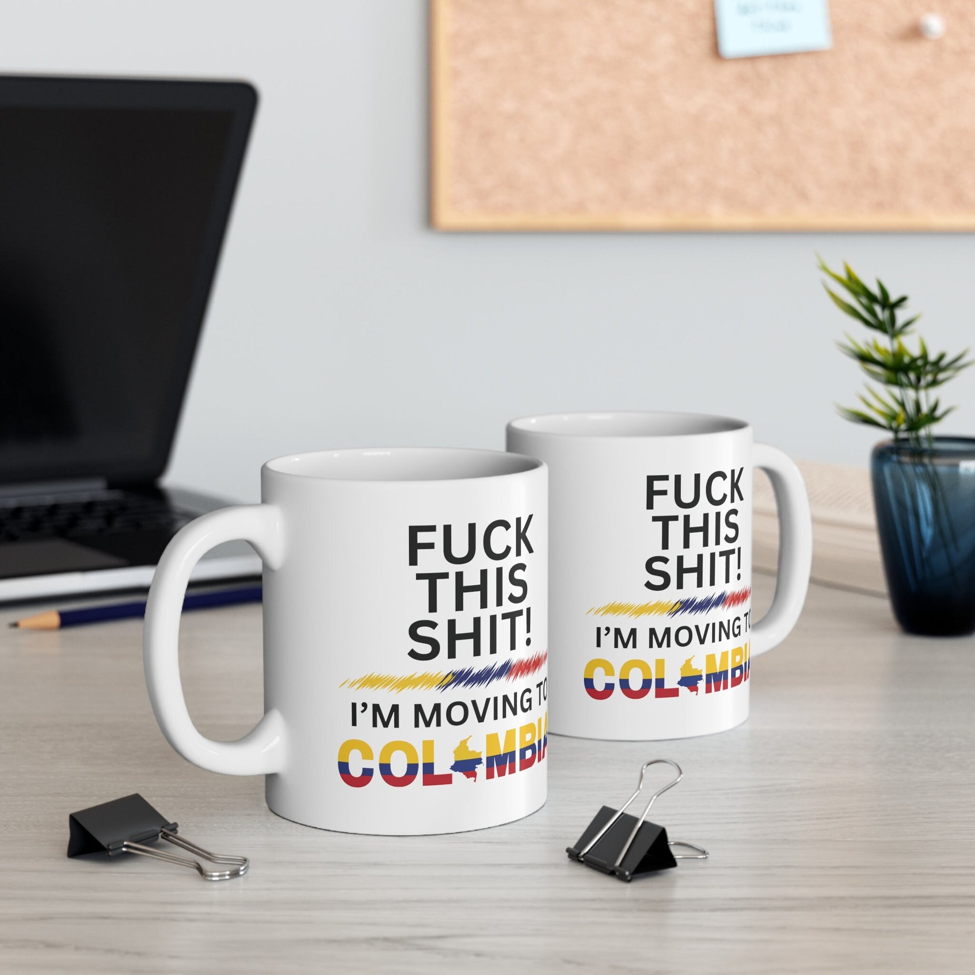 Colombian Mug, Colombia Flag, Moving to Colombia, Relocating to Colombia gift, funny moving gift, moving away mug, Colombian Gift, Travel