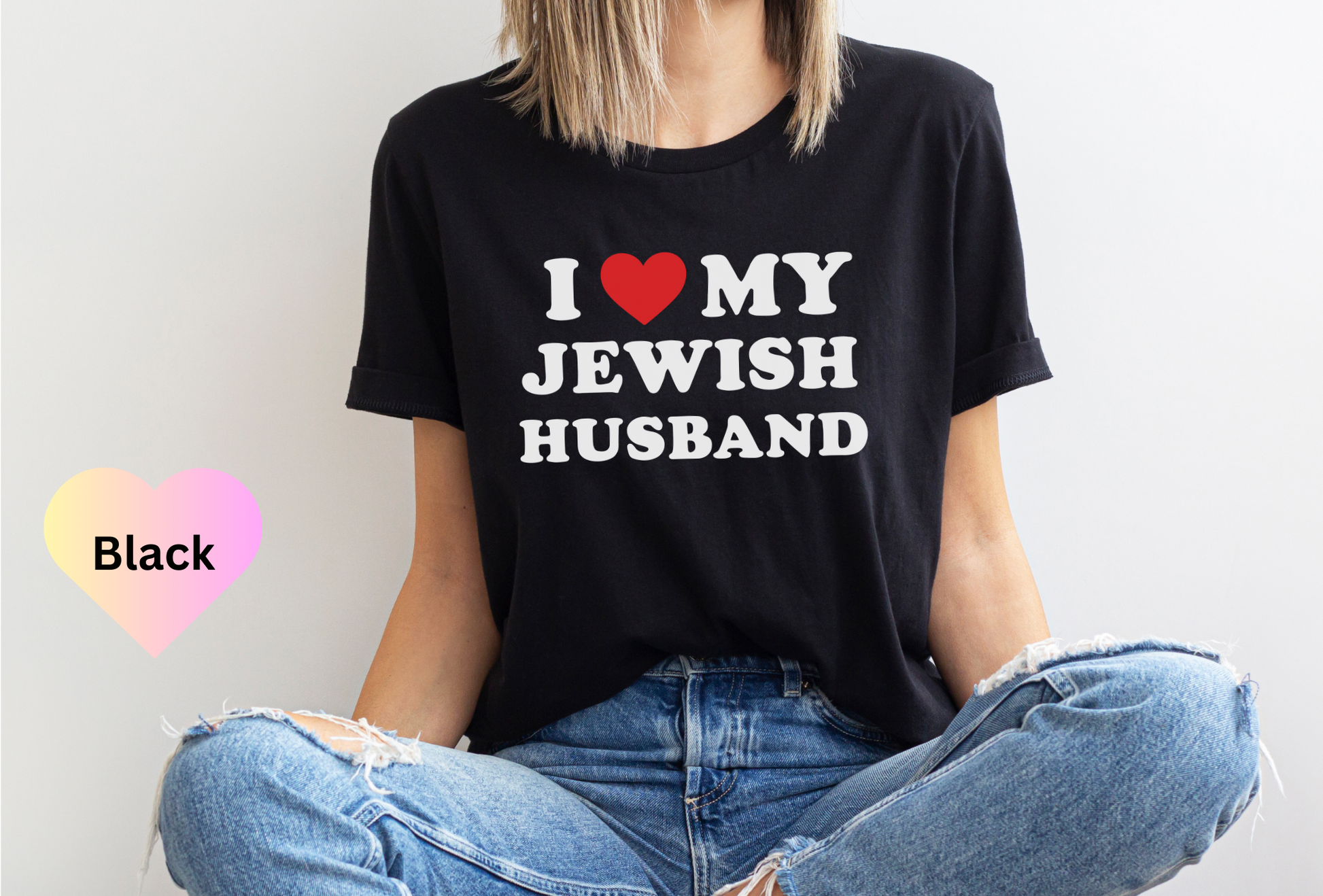 I Love My Jewish Husband T-shirt, Funny Jewish Shirt, Jewish Holiday Gift